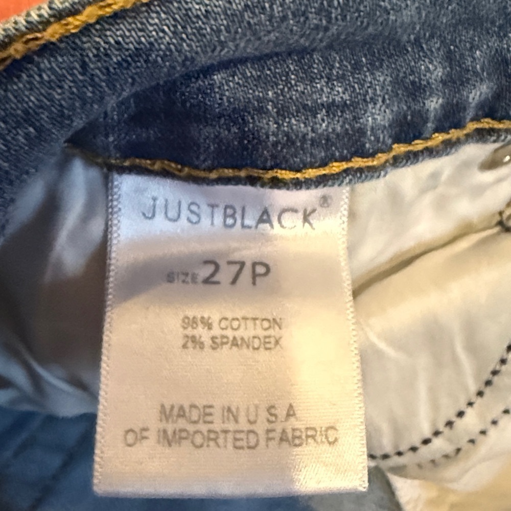 Just Black Cropped Denim View 3